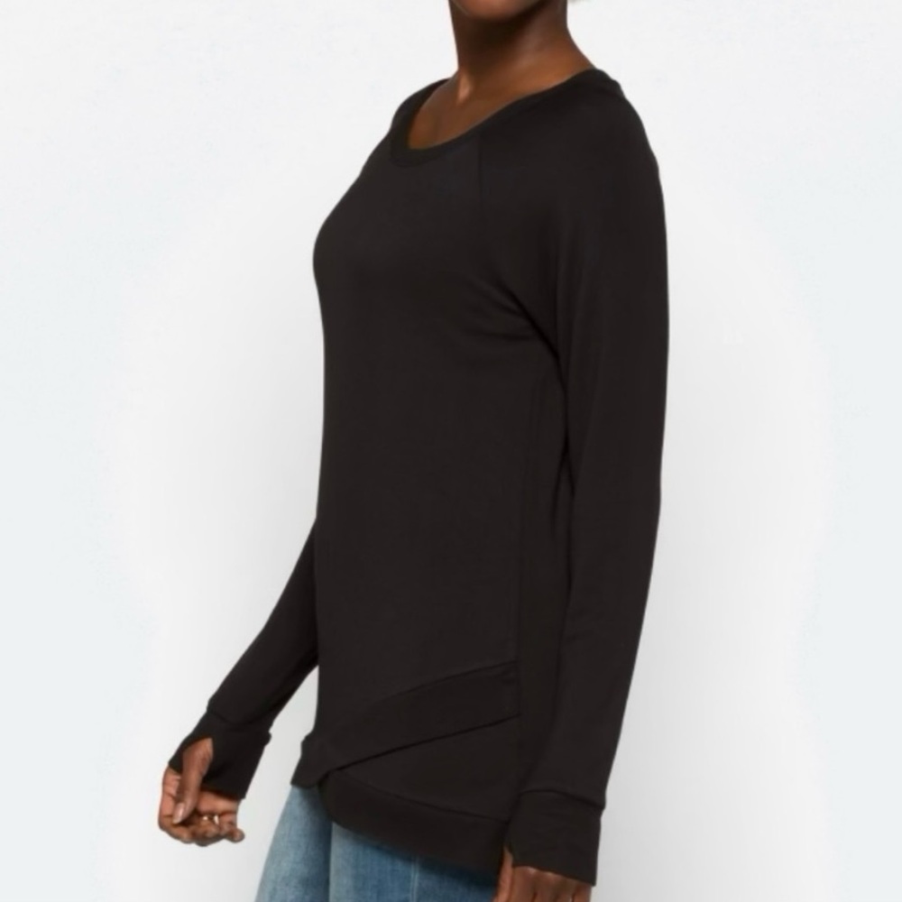 Threads for Thought Black Women's Tunic Knit Top large - Picture 2 of 12